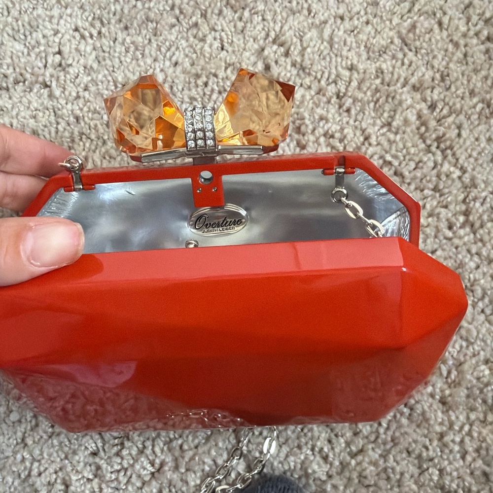Orange Geometric Clutch Bag -Overture Judith Leiber View 2